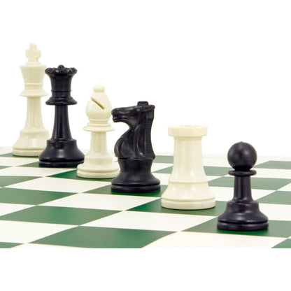 Tournament Chess Set with Roll up Board - 97mm Weighted