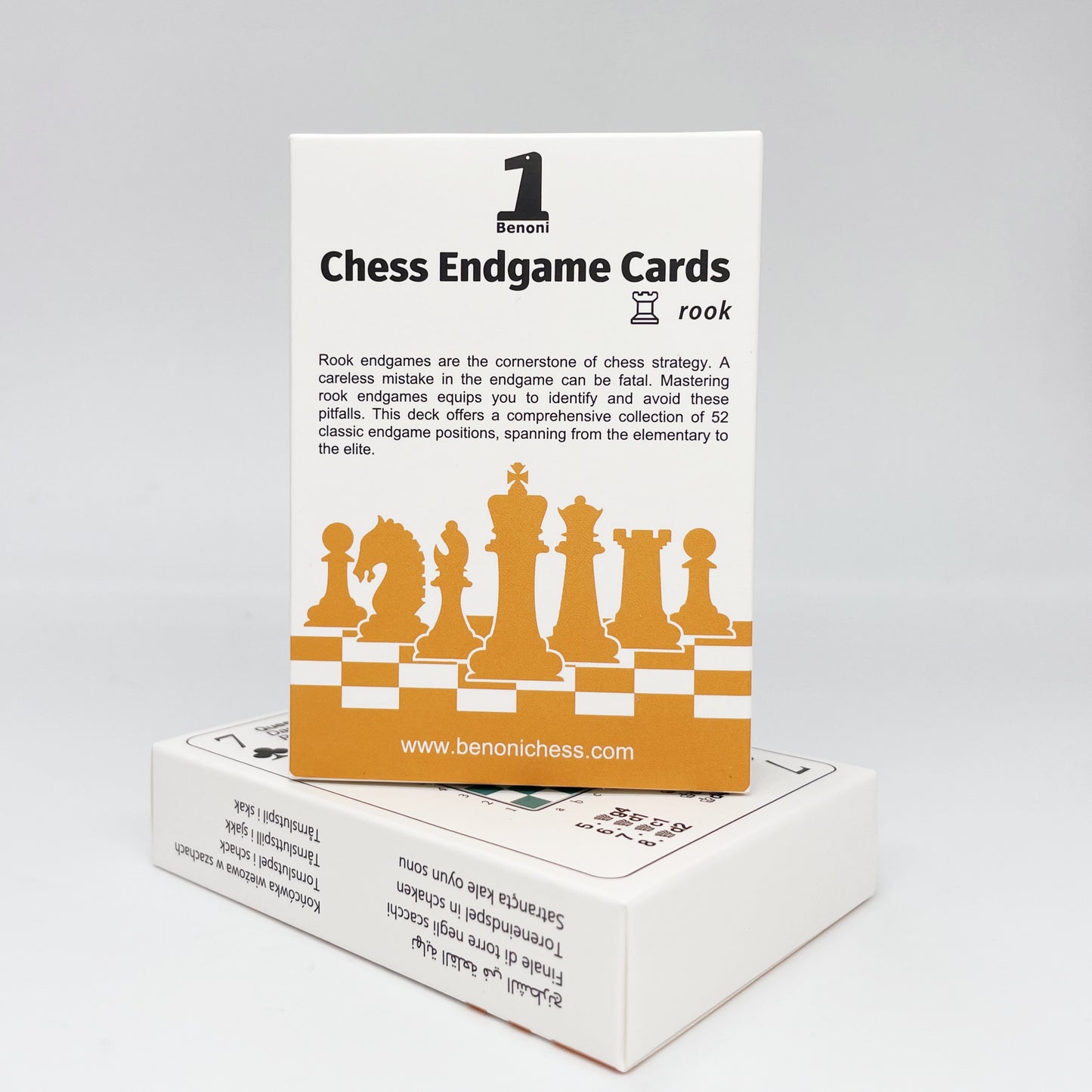 Benoni Chess Endgame Cards - 4-Deck Set