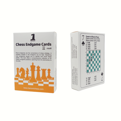 Benoni Chess Endgame Cards  - rook