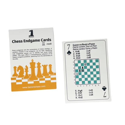 Benoni Chess Endgame Cards  - rook