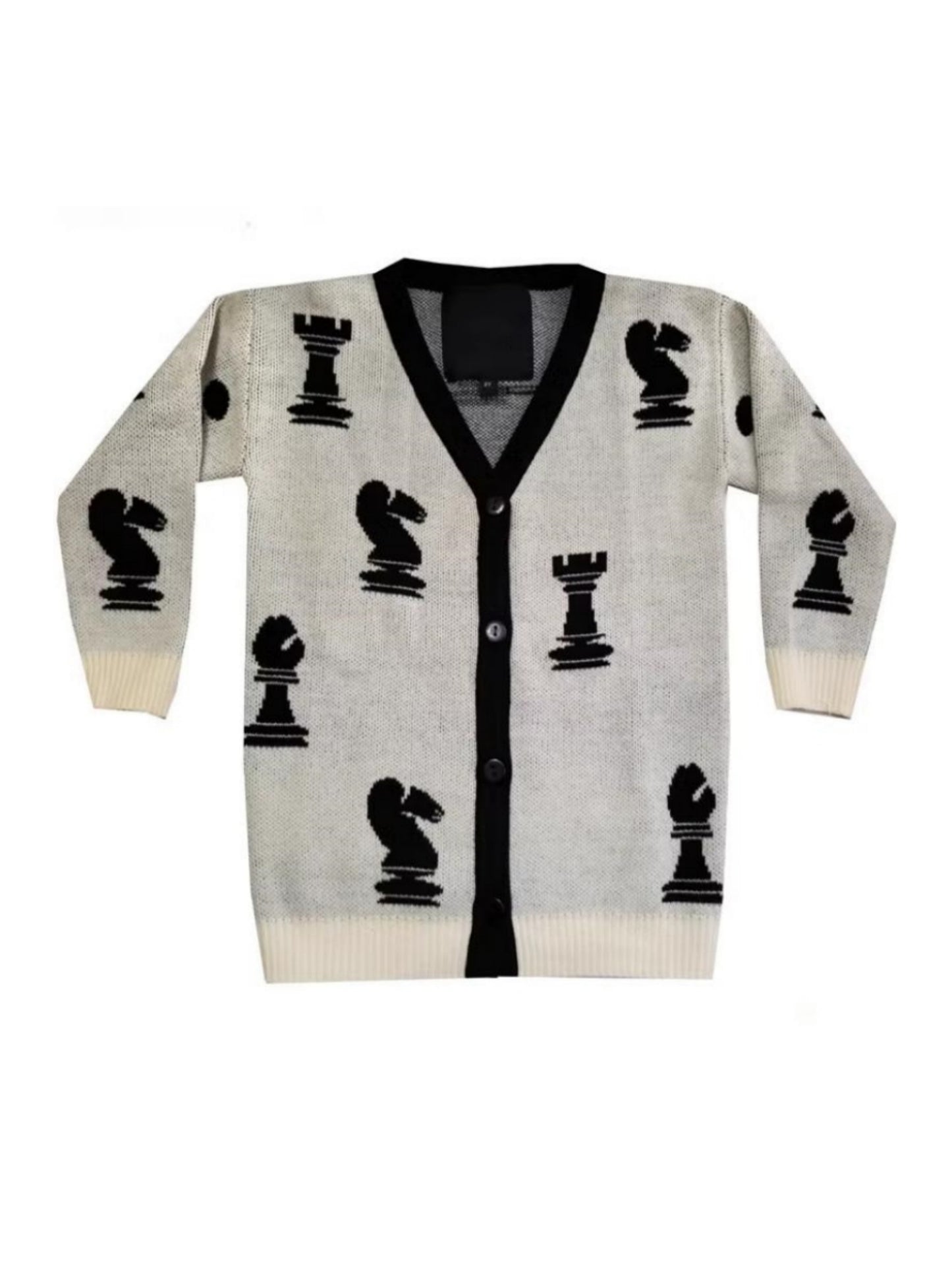 Chess Knitted Cardigan