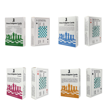 Benoni Chess Endgame Cards - 4-Deck Set