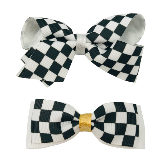 Premium Girls Chess Bow - Handmade