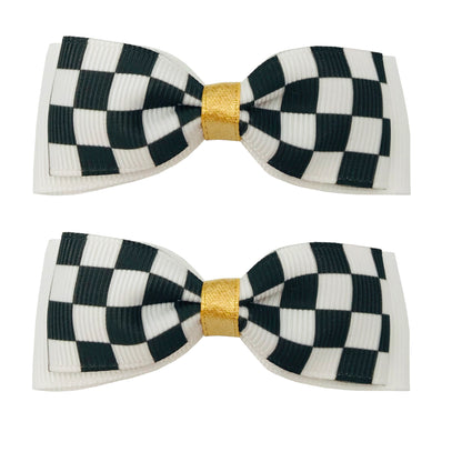 Premium Girls Chess Bow - Handmade